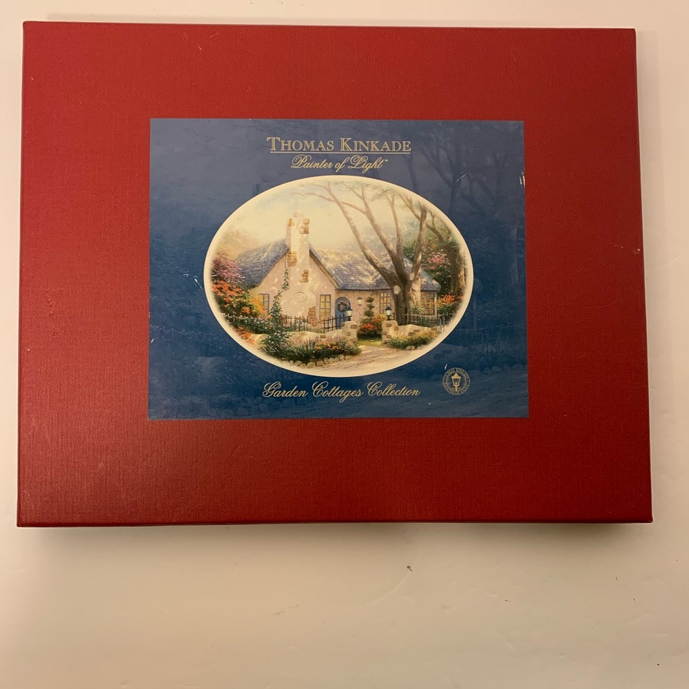 Thomas Kinkade Garden Cottages Collection Set Of 2 Art Prints In Box